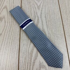 795 Club Room Men's Tie Dooley Floral 40 Silver (Grey) $55 Polyester